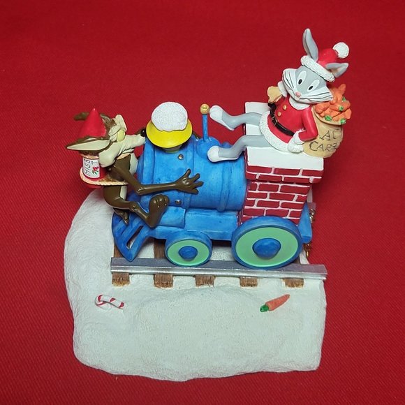 VTG Looney Tunes Christmas Express Train Bugs Bunny Wily E Coyote Road Runner - Picture 12 of 15